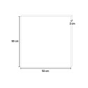 Kvadratisk väggklocka 50x50cm geometrisk minimal design Cube Bestånd