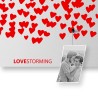Väggmonterad dekorativ hjärtdesign magnettavla Lovestorming Rabatter