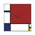 Modern design väggklocka magnetisk tavla Mondrian Big Erbjudande