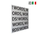 Magnetisk kvadratisk 50x50cm väggmonterad tavla med modern design Words Försäljning