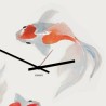 Väggklocka japansk stil modern fiskdesign Koi Rea