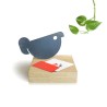 Brevpress trä järn magnet skrivbord kontor fågel Messaggero Kampanj