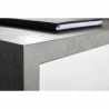 Skrivbord Med Sidoförlängning Och Lådor Vit Cement Effekt Design 140x150cm Schema Katalog