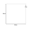 Kvadratisk väggklocka 50x50cm modern design Klee Katalog