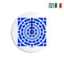 Väggklocka design rund modern färgglad Azulejo C Försäljning