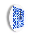 Väggklocka design rund färgglad modern Azulejo D Rea