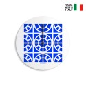 Väggklocka design rund färgglad modern Azulejo D Försäljning