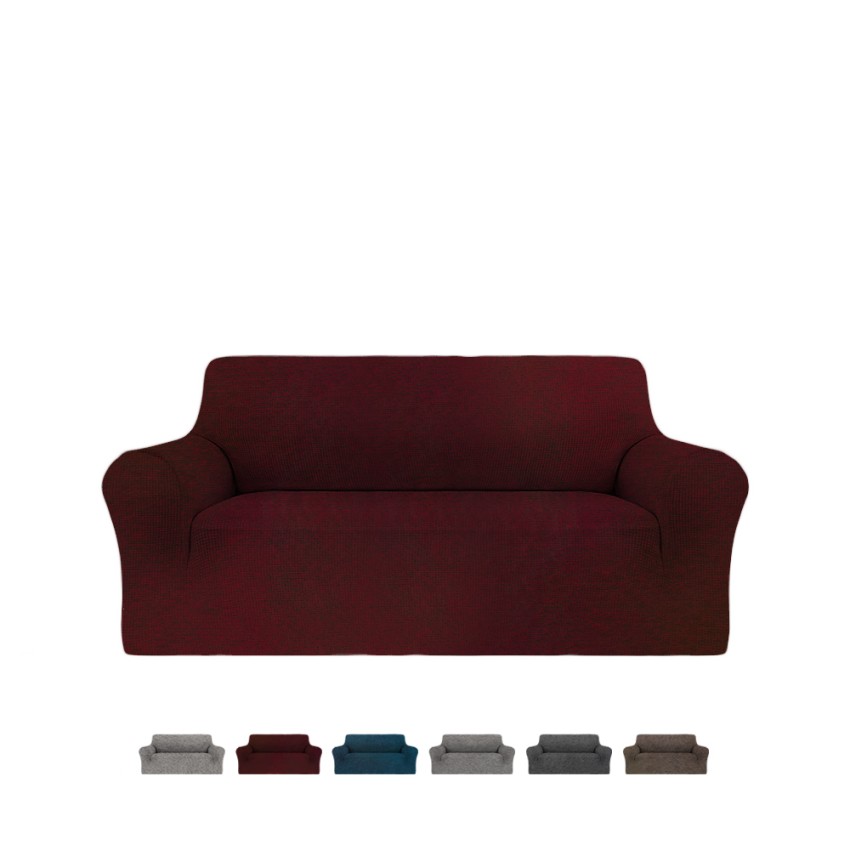 Sofföverdrag för 2-sitsig soffa med armstöd i stretchmaterial Fancy Erbjudande
