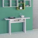 Utdragbart konsolbord skrivbord vitt trä 120x35-70cm Oplà Rabatter