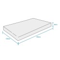 En och en halv madrass 120x190 Ortopediskt Memory foam Double Comfort M Modell