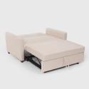 2-sits utdragbar bäddsoffa, modern design i tyg PORTO RICO Val