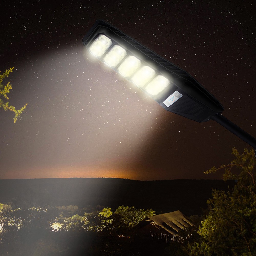 Solenergi Gatlykta LED 300W sidofäste fjärrkontroll sensor Solis XL