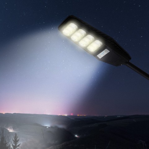 Solenergi Gatlykta LED 200W sidofäste fjärrkontroll sensor Solis L Kampanj