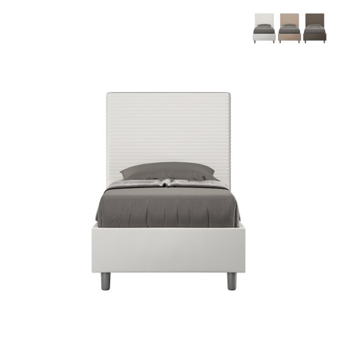 Enkelsäng med förvaring 80x190 sänggavel modernt barnrum Focus S Kampanj