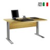 Höj och sänkbart skrivbord rektangulär design 150x80cm kontor Alfa Försäljning