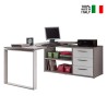 Hörnskrivbord med förlängning 3 lådor för kontor och studio 160x140cm Raffaello Försäljning