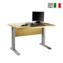 Rektangulärt 120x80cm höjdjusterbart designbord för kontoret Omega Försäljning