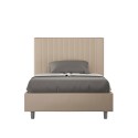 En och en halv säng med förvaring 140x200 Fransk säng konstläder Goya F Modell