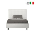 Fransk säng 140x200 med förvaring modern design Sunny F Erbjudande